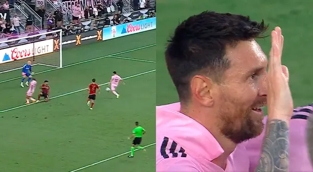 Lionel Messi marcó su primer doblete en el Inter Miami.