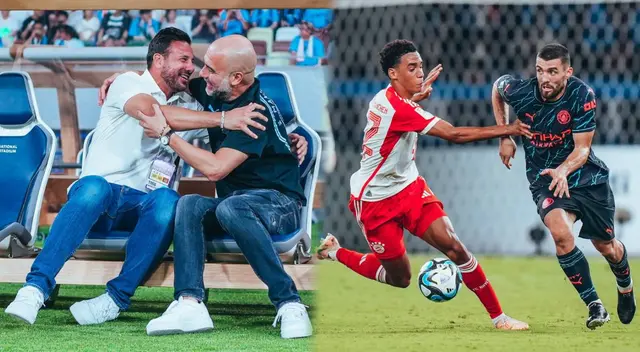 ¡Dos titanes! Claudio Pizarro tuvo un emotivo reencuentro con Pep Guardiola.