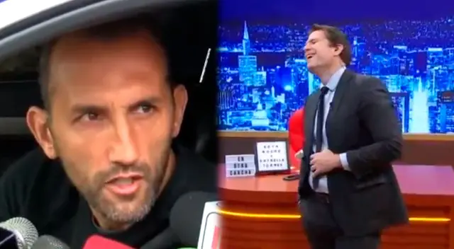 Paco Bazán entre risas tras presentar la molestia de Hernán Barcos con la prensa Paco Bazán entre risas tras presentar la molestia de Hernán Barcos con la prensa