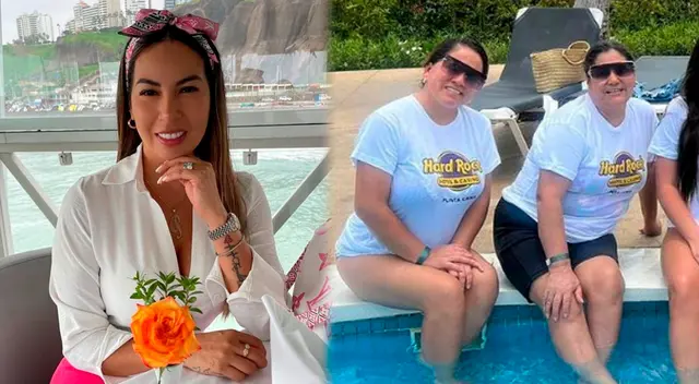 Pamela López recibe comentarios tras publicar foto al lado de sus nanas en un viaje en México.