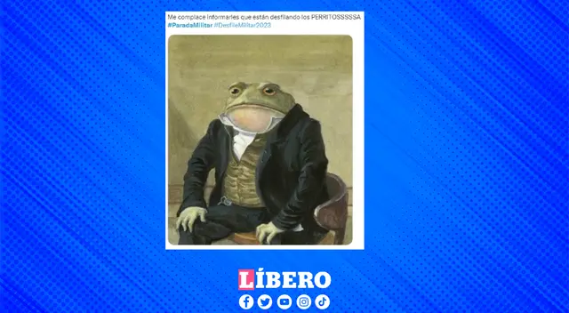 Los peruanos estaban muy emocionados, porque los perritos desfilaran.