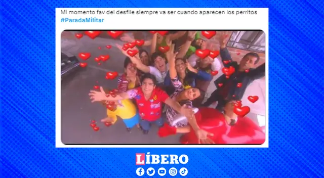 Todos los peruanos tras ves a los perritos desfilar en la Avenida Brasil.