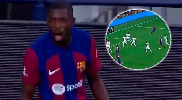 Dembélé puso el 1-0 para Barcelona ante Real Madrid.