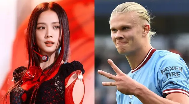 Jisoo posó junto a Erling Haaland del club Manchester City y nos tiene una sorpresa.