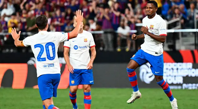Ansu Fati puso el 1-0 para Barcelona ante Milan.