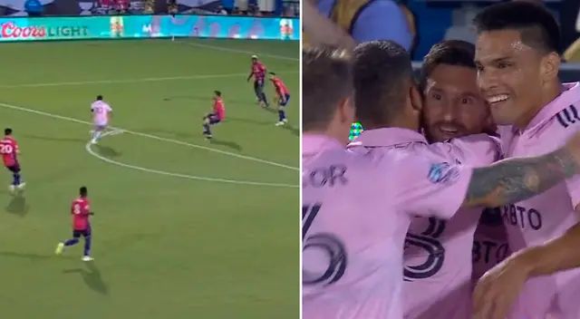 Lionel Messi marcó tras asistencia de Jordi Alba.