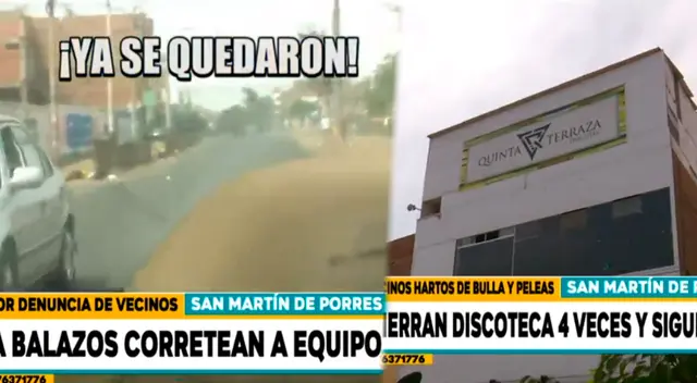 Equipo de ATV tuvo que huir de Bocanegra luego de ser perseguidos por unos sujetos.