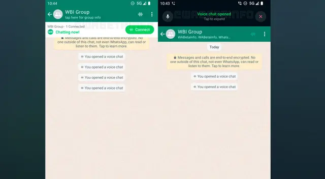 Chat de voz de WhatsApp