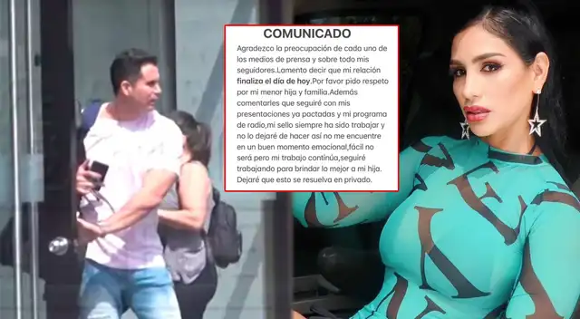 Leysi Suárez anunció el fin de su relación con Jaime La Torre tras ampay de Magaly Medina.