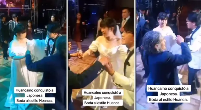 Novia japonesa celebra su boda con huancaíno al ritmo del huayno.