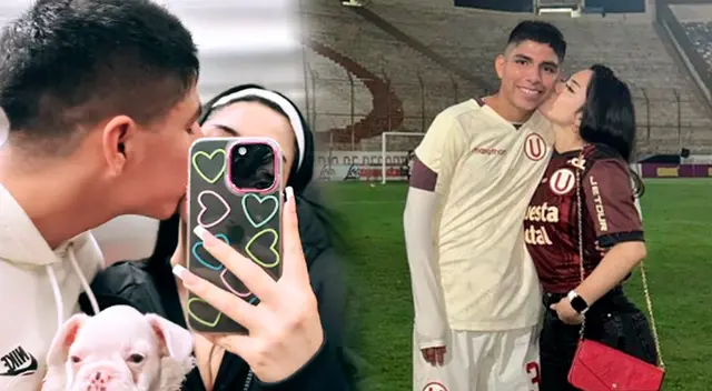 El jugador de Universitario se luce con su novia y su primera 'hija'. ¿Acaso Piero Quispe será papá?