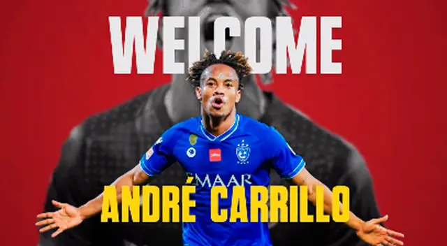 Al-Qadisiyah anunció fichaje de André Carrillo y resalta que fue 14 veces campeón