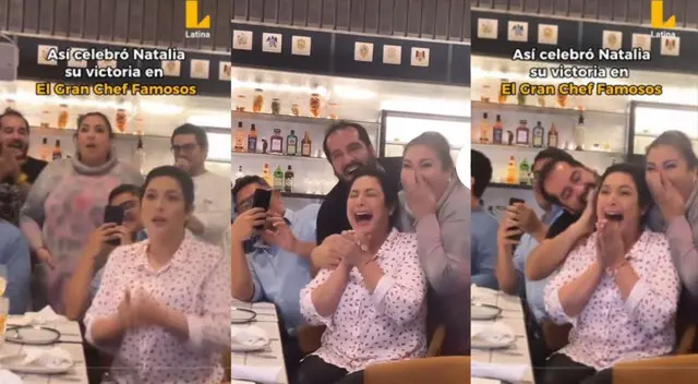 Natalia Salas rompió en llanto tras descubrir que es la ganadora de 'El gran chef famosos'. Natalia Salas rompió en llanto tras descubrir que es la ganadora de 'El gran chef famosos'.