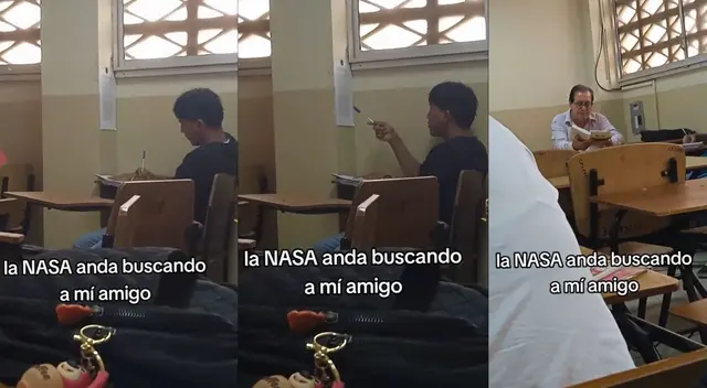 El estudiante no tuvo temor alguno de realizar este acto indebido.