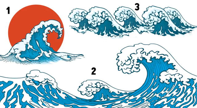 ¿Qué ola te gusta más? La respuesta que elijas del test visual podrá relevarte detalles impresionantes de tu persona. ¿Qué ola te gusta más? La respuesta que elijas del test visual podrá relevarte detalles impresionantes de tu persona.