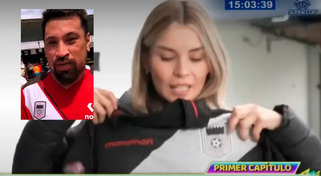 Fiorela Retiz ingresó a 'La casa de Magaly' y se reveló que llevó una camiseta de 'Once Machos'.