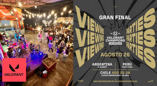 Conoce las locaciones donde se realizarán las Watch Party presenciales del VCT 2023.