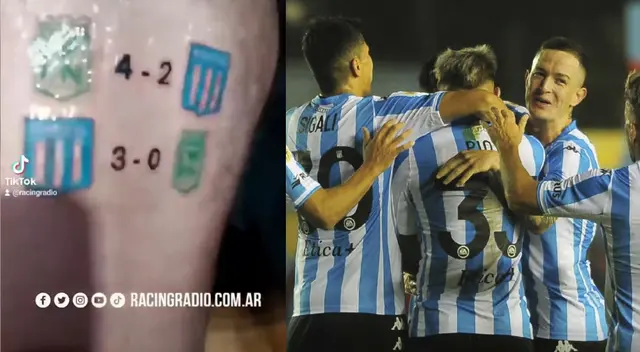 Hincha se tatúa resultados de Racing en Libertadores Hincha se tatúa resultados de Racing en Libertadores