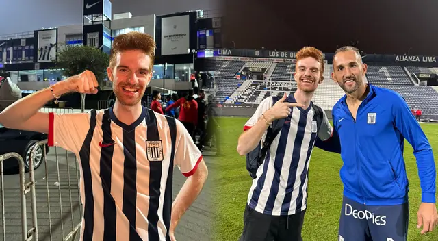 Shadoune llegó a Perú y lució los colores de Alianza Lima junto a Hernán Barcos.