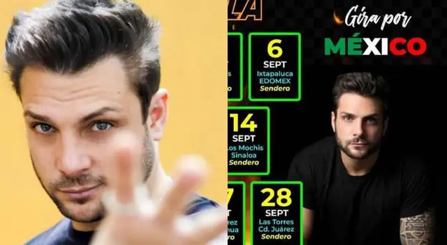 Nicola Porcella hará gira por México, según agencia que lo representa