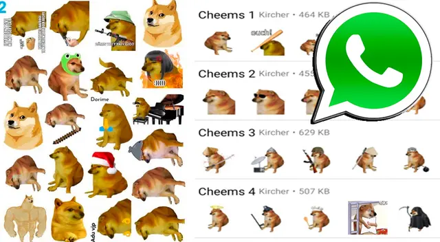 Así obtienes los stickes de 'Cheems' para WhatsApp.