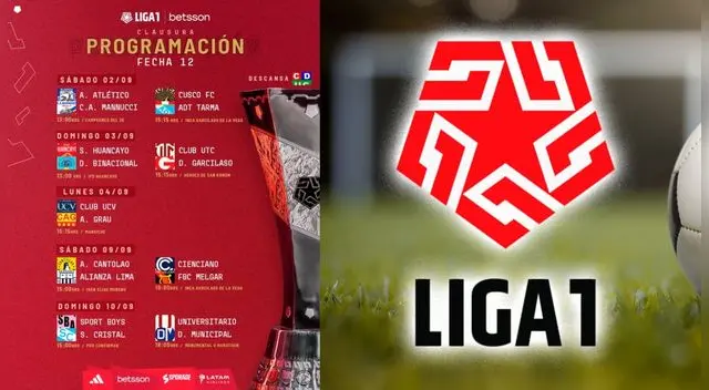 Programación de la fecha 12 del torneo Clausura