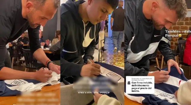 Hernán Barcos, Jairo Concha y Peruzzi estuvieron con "La Porteña", cafetería del argentino. Hernán Barcos, Jairo Concha y Peruzzi estuvieron con "La Porteña", cafetería del argentino.