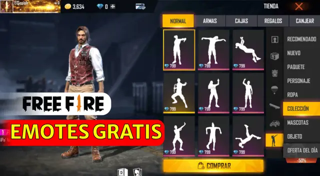 Conoce cómo canjear diamantes para obtener todos los emotes de Free Fire 2023.