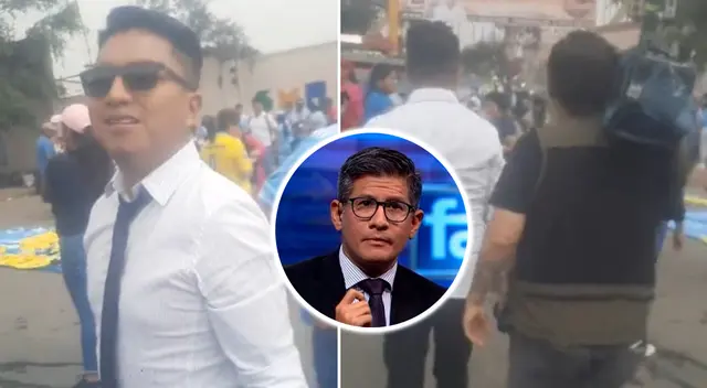 Hincha de Cristal sorprendió a reportero de Fútbol en América en el Estadio Alberto Gallardo Hincha de Cristal sorprendió a reportero de Fútbol en América en el Estadio Alberto Gallardo