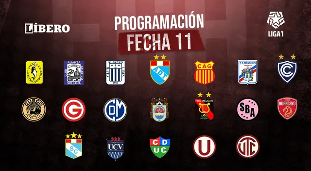 Repasa la programación de la fecha 11 del Torneo Clausura