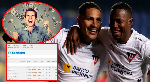 El hincha arriesgó su dinero en 4 partidos que correspondían a la Copa Libertadores y Sudamericana.