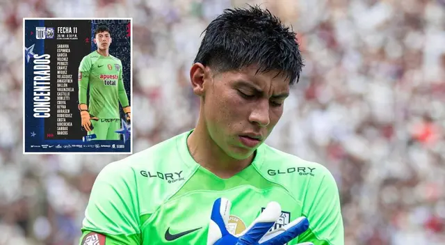 Saravia es la sorpresa de Larriera en lista de concentrados de Alianza Lima. Saravia es la sorpresa de Larriera en lista de concentrados de Alianza Lima.