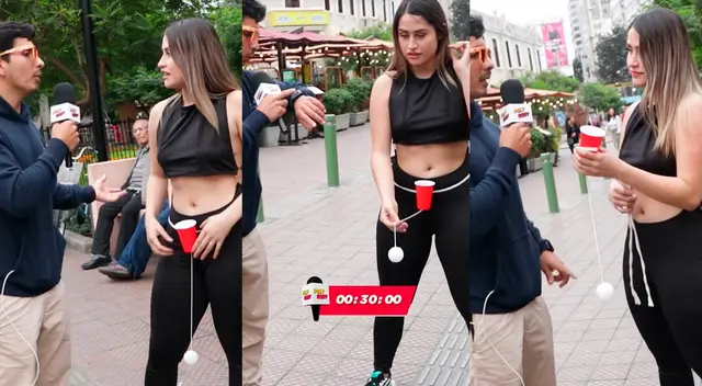 Una joven extranjera intentó realizar un curioso reto sin imaginar que seria viral. Una joven extranjera intentó realizar un curioso reto sin imaginar que seria viral.