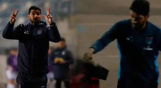 Sebastián Abreu aceptó su error tras golpear la pantalla del VAR.