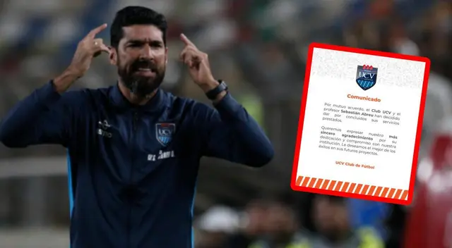 Sebastián Abreu dejó de ser técnico de César Vallejo a falta de 7 fechas para el final