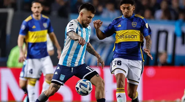 Racing y Boca jugaron en el Cilindro de Avellaneda.
