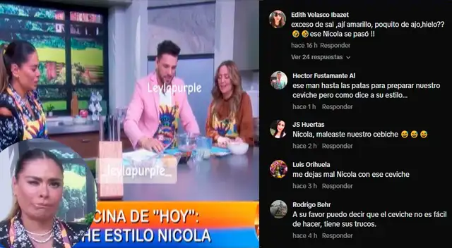 Nicola Porcella intentó presumir su talento para preparar ceviche pero no salió como lo esperaba.