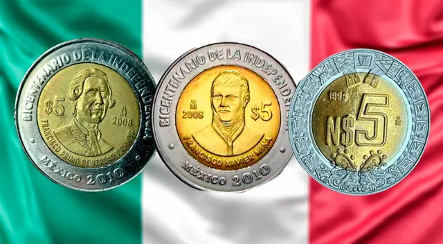 Una moneda de 5 pesos conmemorativa bicentenario de la Independencia de México puede venderse en más de $500 mil.
