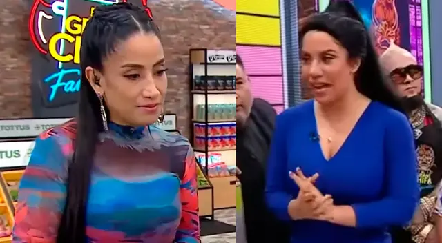 Nelly Rossinelli se muestra incómoda ante la imitación de Gabriela Serpa sobre su persona.