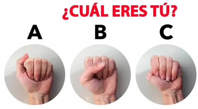 Elige la forma en la que cierras tu puño para saber si eres responsable