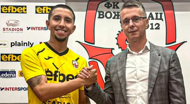 Rodrigo Vilca presentado en el Vozdovac Belgrade de Serbia