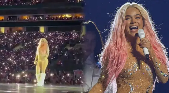 Karol G rompió en llanto en uno de sus conciertos en Estados Unidos y marcó récord.