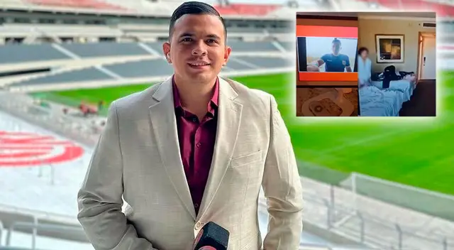 Periodista ecuatoriano muestra por error a una mujer en su hotel durante transmisión en vivo