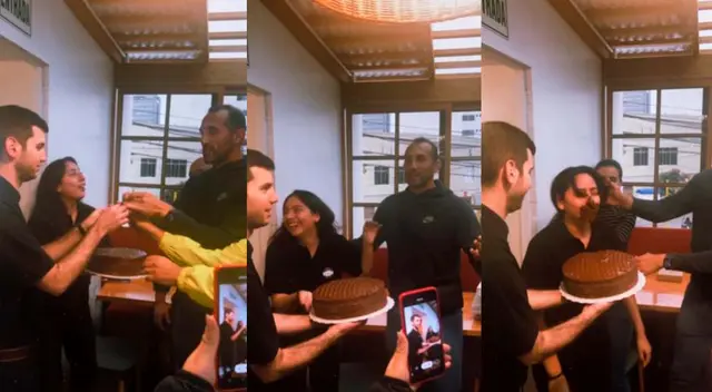 Hernán Barcos compartió un conmovedor momento con sus trabajadores de "La Porteña". Hernán Barcos compartió un conmovedor momento con sus trabajadores de "La Porteña".