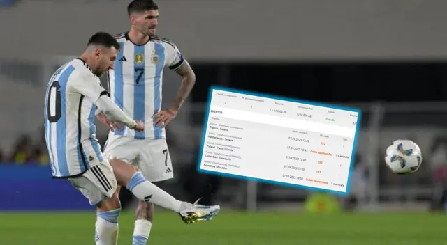 La victoria de Argentina le permitió a un hincha peruano hacerse millonario.