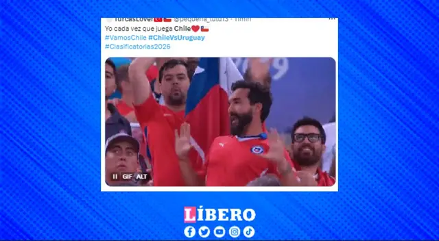 Los chilenos no dudaron en alentar los  90 minutos del partido.