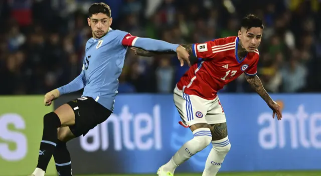 Federico Valverde marcó el 2-0 de Uruguay sobre Chile.