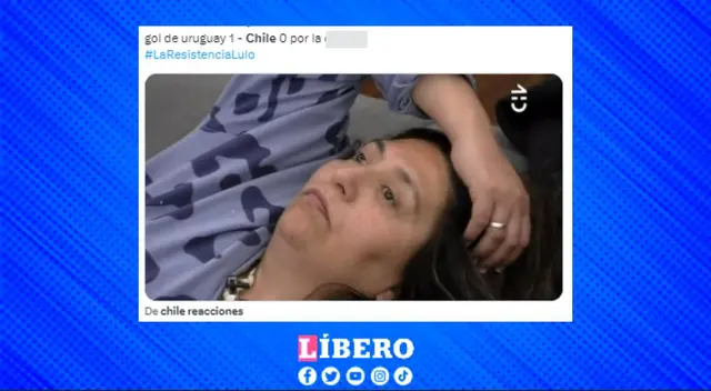 Los chilenos tras ver el marcador de Chile vs Uruguay.