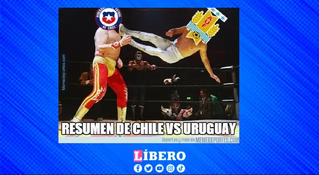 Muchos aficionados vieron el partido de Chile ves Uruguay de esta manera.