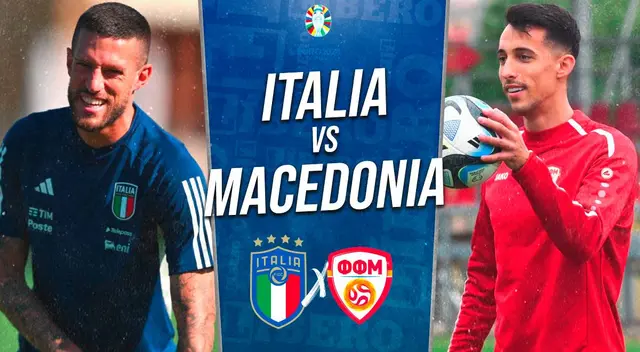 Italia vs. Macedonia del Norte EN VIVO.